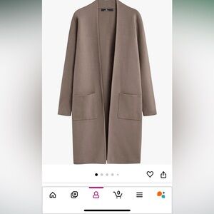 Coatigan- long cardigan - nutmeg
